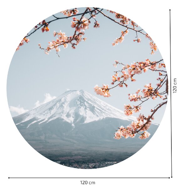 PIPPER. Textil kör alakú falmatrica "Japán" Méret: 120cm