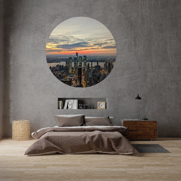 PIPPER. Textil kör alakú falmatrica "New York" Méret: 60cm