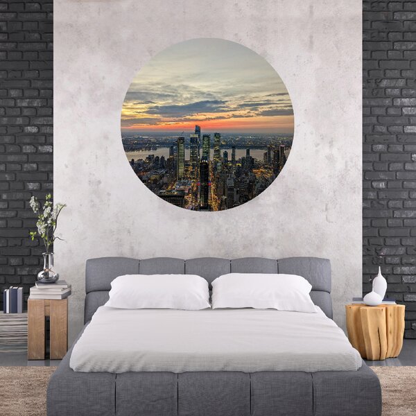PIPPER. Textil kör alakú falmatrica "New York" Méret: 60cm