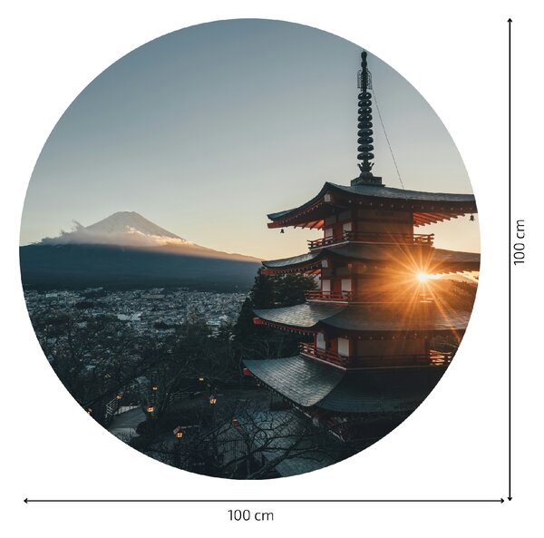 PIPPER. Textil kör alakú falmatrica "Japán 2" Méret: 100cm