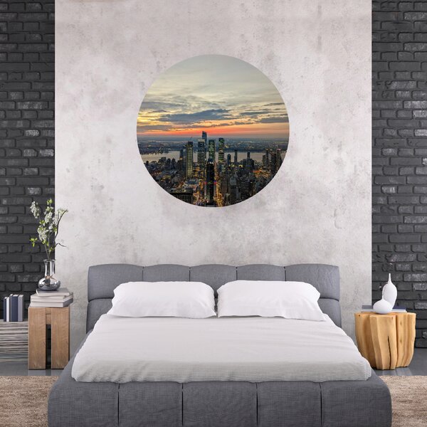 PIPPER. Textil kör alakú falmatrica "New York" Méret: 60cm
