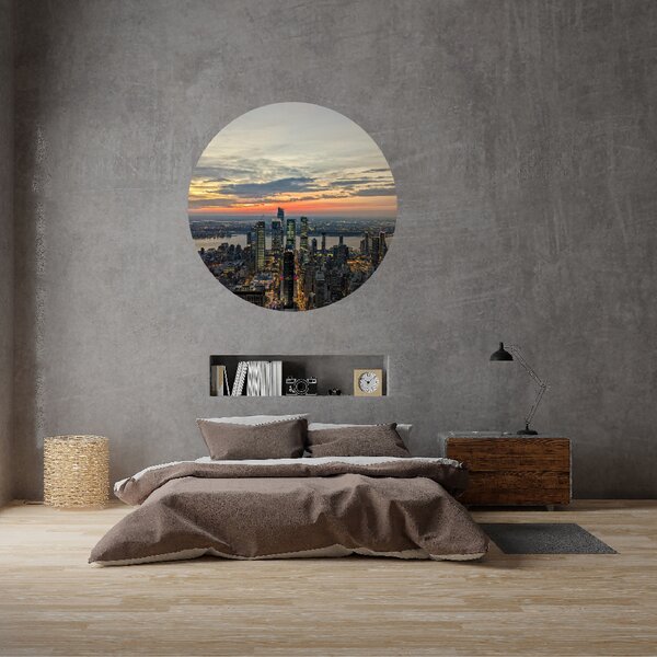 PIPPER. Textil kör alakú falmatrica "New York" Méret: 60cm
