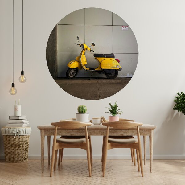 PIPPER. Textil kör alakú falmatrica "Vespa" Méret: 120cm