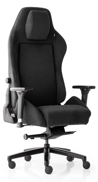 ALTAY Business gamer szék, sínes nyakpárna, integrált deréktámasz, 4D kartámasz, fekete prémium szövet