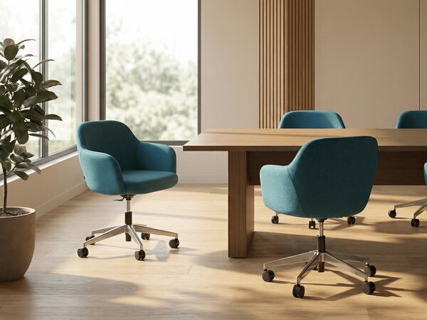 ANT-Rimini alu modern design forgószék szövet kárpitozással