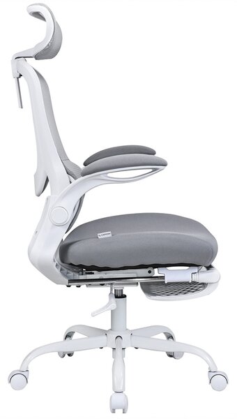 ANT-Bilberry White modern ergonomikus forgószék lábtámasszal