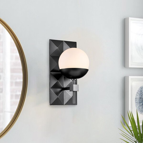 Quintiesse modern fali lámpa deco fekete elsqn-deco-1wb-blk-o IP44
