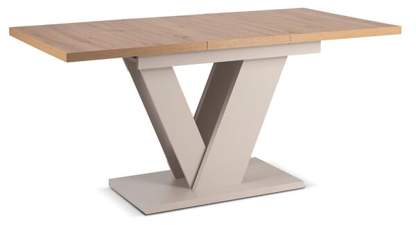 JAKS Clark bővíthető étkezőasztal 120–160 cm Artisan tölgy / kasmír