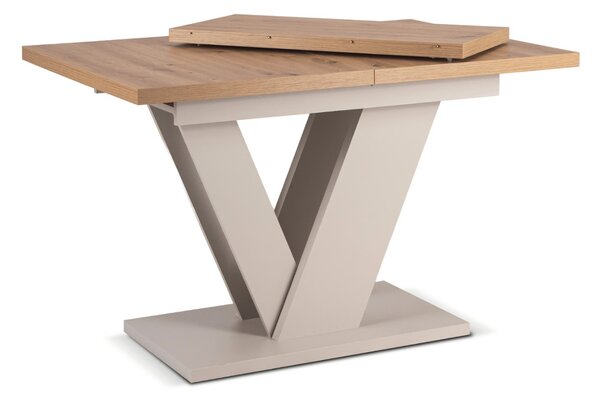 JAKS Clark bővíthető étkezőasztal 120–160 cm Artisan tölgy / kasmír