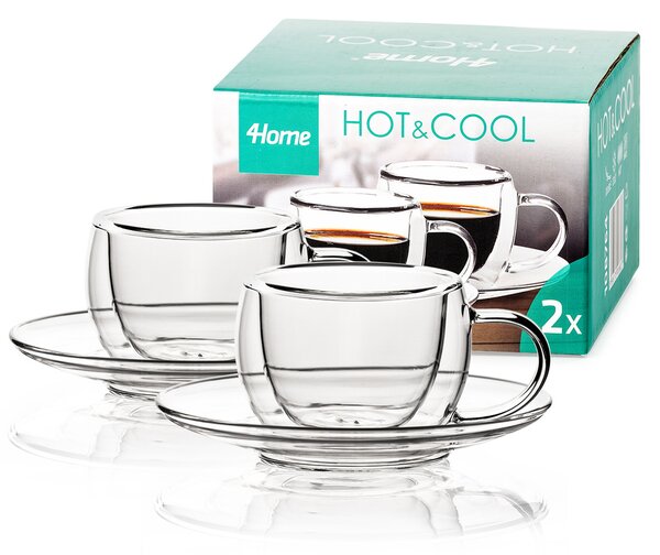 4Home Style Hot&Cool thermo espresso csésze 80 ml, 2 db
