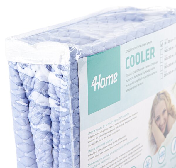 4Home Cooler körgumis hűsítő matracvédő, 200 x 200 cm + 30 cm, 200 x 200 cm