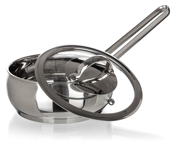 Banquet Belly rozsdamentes acél serpenyő fedővel , 14 cm, 0,95 l