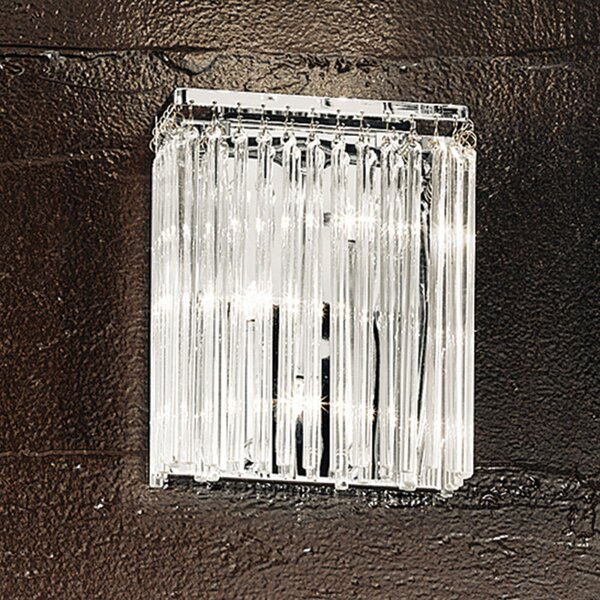 ALEIRO modern kristály fali lámpa, króm