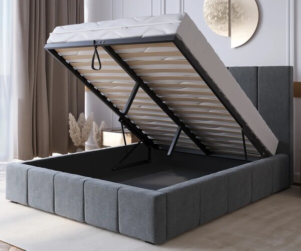 AMI bútorok Kárpitozott ágy tárolóhellyel 140x200 PRO line 18 Soro 97