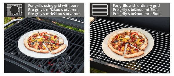 Cattara Pizza Roston sütés öntöttvas lap Royal classic és Royal grande grillekhez, 31 cm