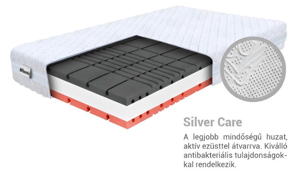 Wilsondo AMICO habmatrac párnával 80x200x22 - Silver huzat