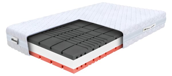 Wilsondo AMICO habmatrac párnával 80x200x22 - Silver huzat