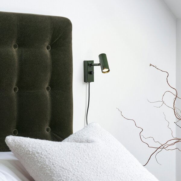 Fali Lámpa Belid, dimmable, Zöld, Nappali, Fém, Dizájn