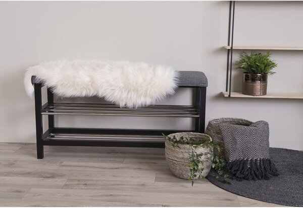 Lambskin báránybőr szőnyeg, műbőr 50x85 cm, Elefántcsont