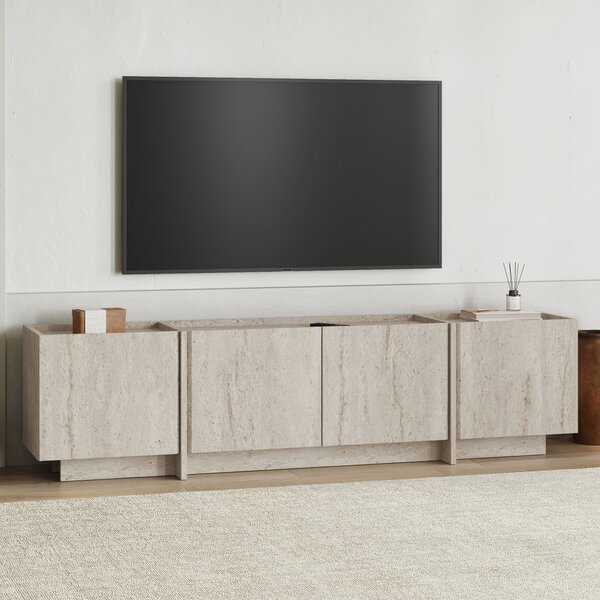TV asztal/szekrény Lowien (travertin). Akció -20%