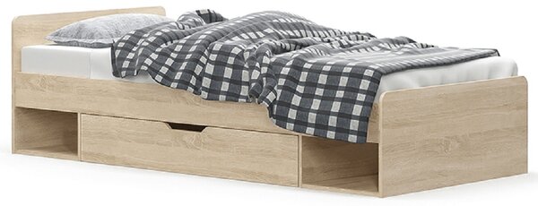 Egyszemélyes ágy 90 cm Thornham 1S/90 (sonoma tölgy) (tárhellyel)