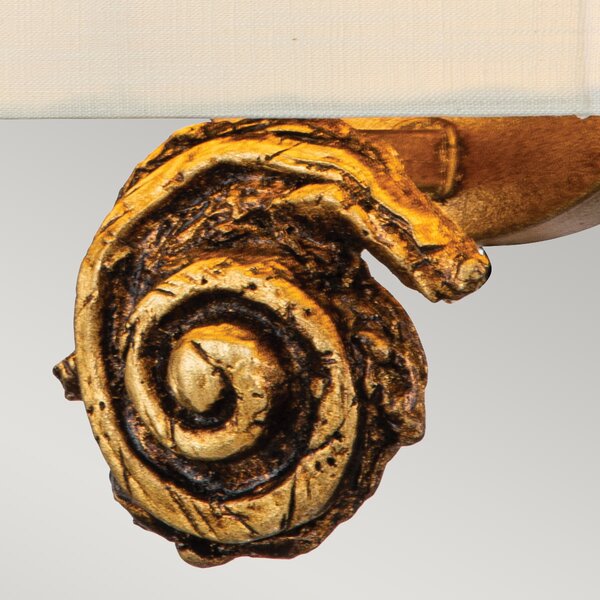 Flambeau klasszikus fali lámpa swirl arany elsfb-swirl-1s-g