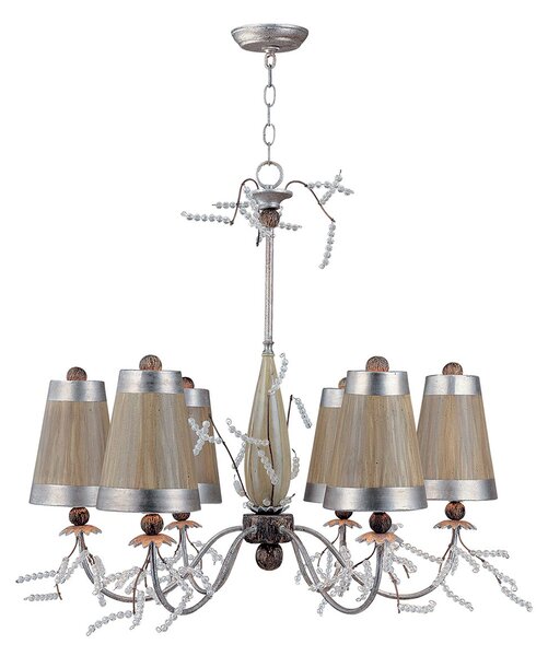 Flambeau glamour klasszikus csillár kristal luxe ezüst taupe elsfb-kristal-luxe6
