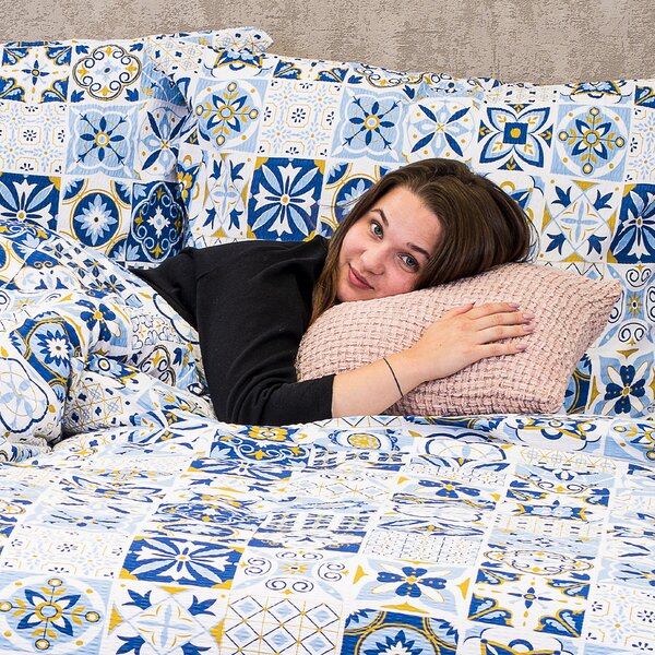 4Home Azul krepp ágyneműhuzat, 160 x 200 cm, 70 x 80 cm