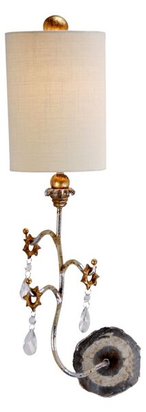 Flambeau klasszikus fali lámpa tivoli silver patina ezüst elsfb-tivoli-w1-sv