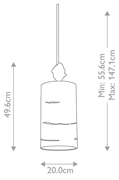 Flambeau modern függeszték fragment arany elsfb-fragment-g-ps