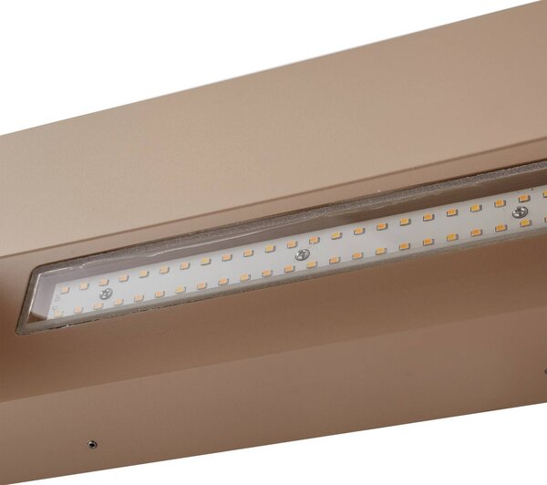 Lindby LED kültéri fali világítás Lenore, bézs, fém, 36,5 cm, Krém / borostyánsárga, Alumínium, Modern