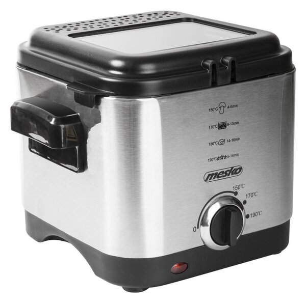 Mesko MS4910 olajsütő 900W 1,5L rozsdamentes acél