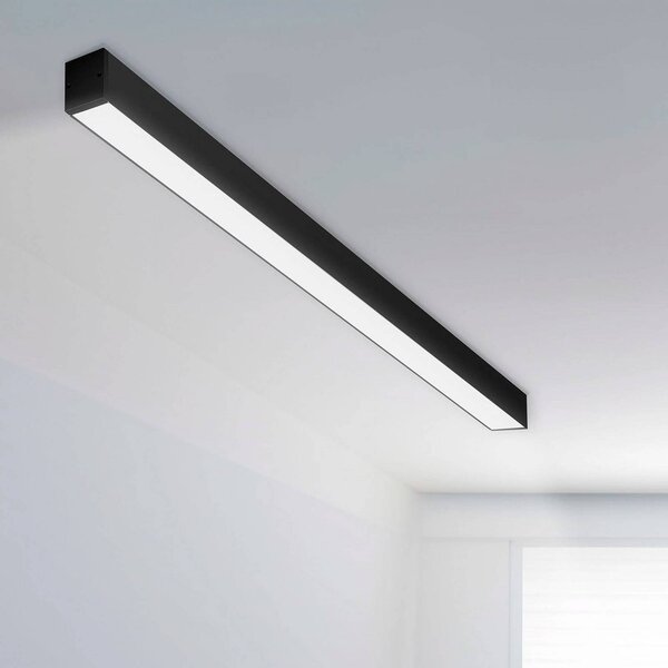 The Light Group SLC LED-világítócsík CLICK, fekete, 112 cm, CCT, DALI, IP20, dimmelhető, Fekete, Nappali / Étkező, Alumínium, Modern