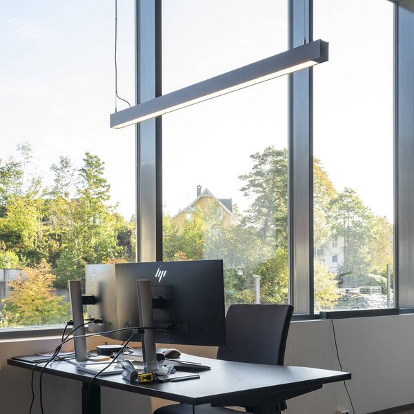 The Light Group SLC LED-világítócsík CLICK, fekete, 112 cm, CCT, DALI, IP20, dimmelhető, Fekete, Nappali / Étkező, Alumínium, Modern
