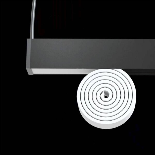 The Light Group SLC LED-világítócsík CLICK, fekete, 112 cm, CCT, DALI, IP20, dimmelhető, Fekete, Nappali / Étkező, Alumínium, Modern
