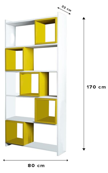 Regál Blanchet (fehér + sárga)