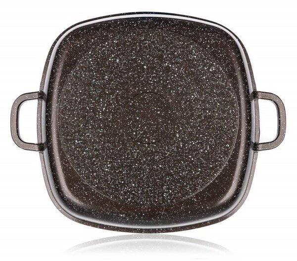 Banquet PREMIUM Dark Brown sütőedény tapadásmentes felülettel, 28 x 28 x 8 cm