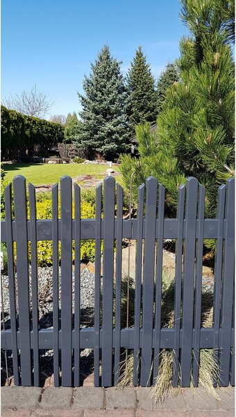 Mega kerti kerítés antracit, 4,7 m