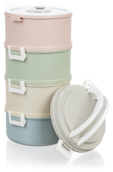 Banquet Avanza műanyag ételhordozó, 2,8 l, 4 db-os szett multicolor