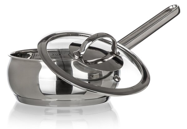 Banquet Belly rozsdamentes acél serpenyő fedővel , 14 cm, 0,95 l
