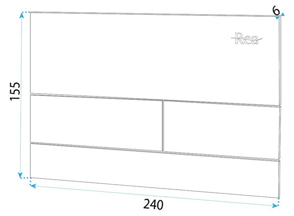 Rea, Vezérlőgomb rejtett WC-rendszerekhez T Rea K011A-Q Gold Brush, REA-E0055