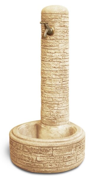 Brumano beton kerti állókút, sárga