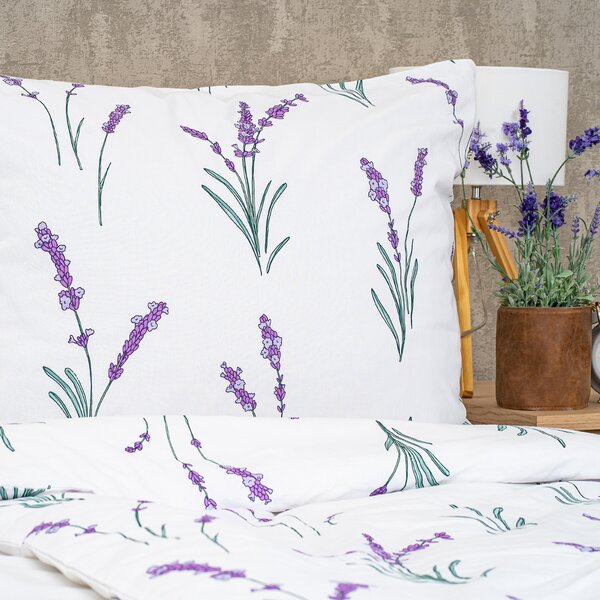 4Home Lavender pamut ágyneműhuzat, 140 x 200 cm, 70 x 90 cm