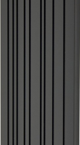 Lucande LED kültéri fali lámpa Melira, hossza 60cm, antracit, Fekete, Alumínium, Modern