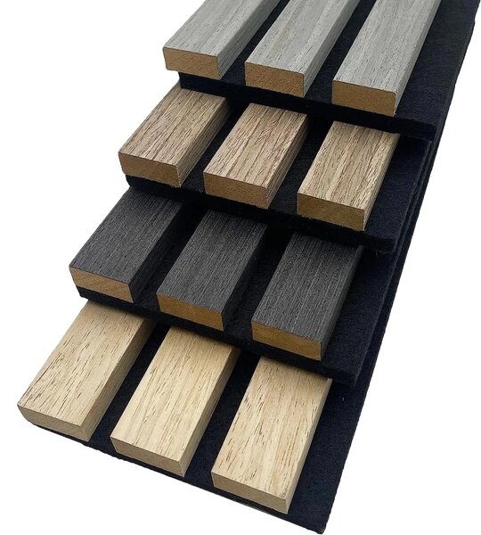FREJA Mennyezeti akusztikus panel 59x59x2,2cm. 9 féle színben - White Oak fekete filc hátlappal