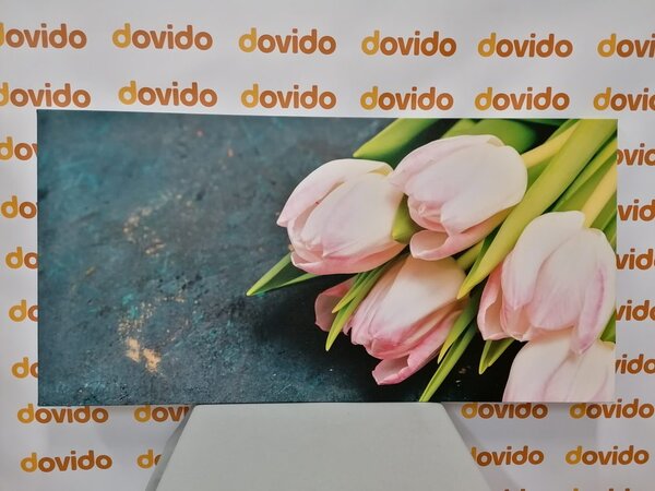 Kép pasztell rózsaszín tulipánok