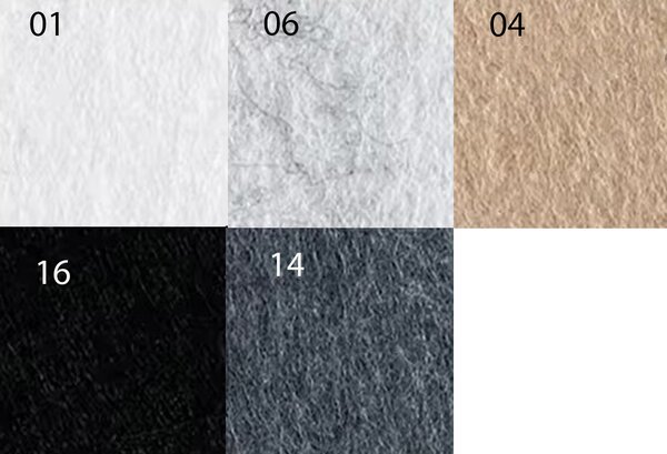 Bilnora extra sűrű félkör alakú akusztikai panel 0,9cm vastag 30*30 cm - 6 silver , 30x30x0,9cm