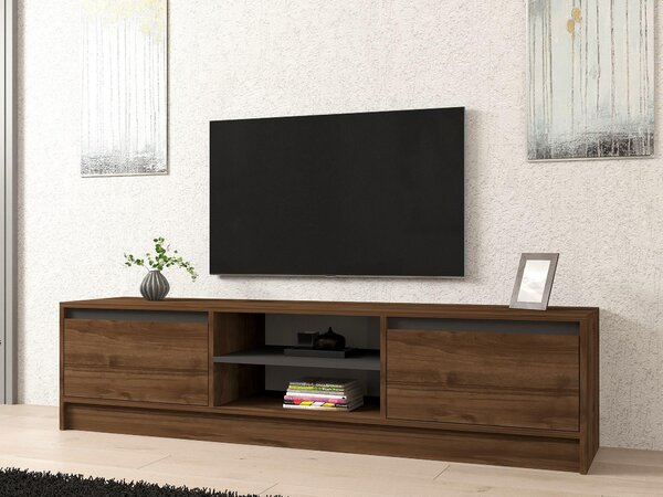 TV asztal/szekrény Omar (dió + antracit)