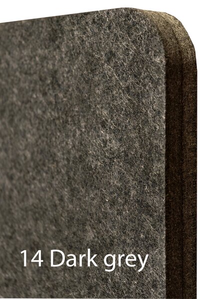 Bilnora Irodai térelválasztó paraván 160x60x2,5cm. Dark Grey színben. Kárpit nélkül - 6 silver