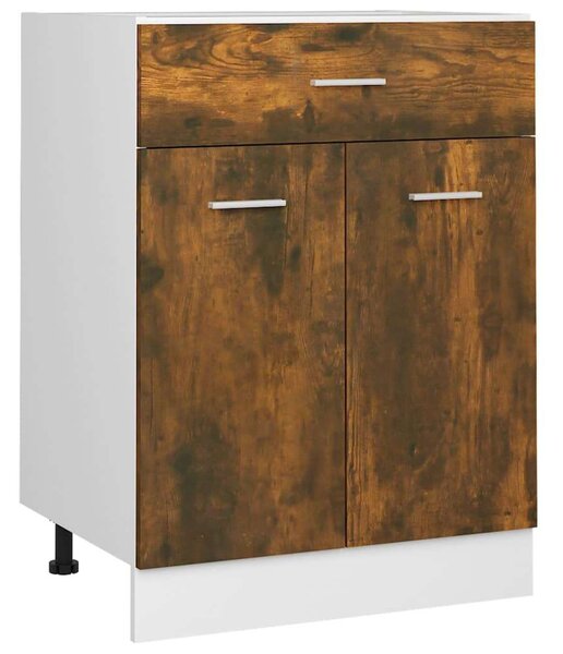 VidaXL Füstös Tölgy Konyhaszekrény - Alsó Szekrény - 60x46x81,5cm
